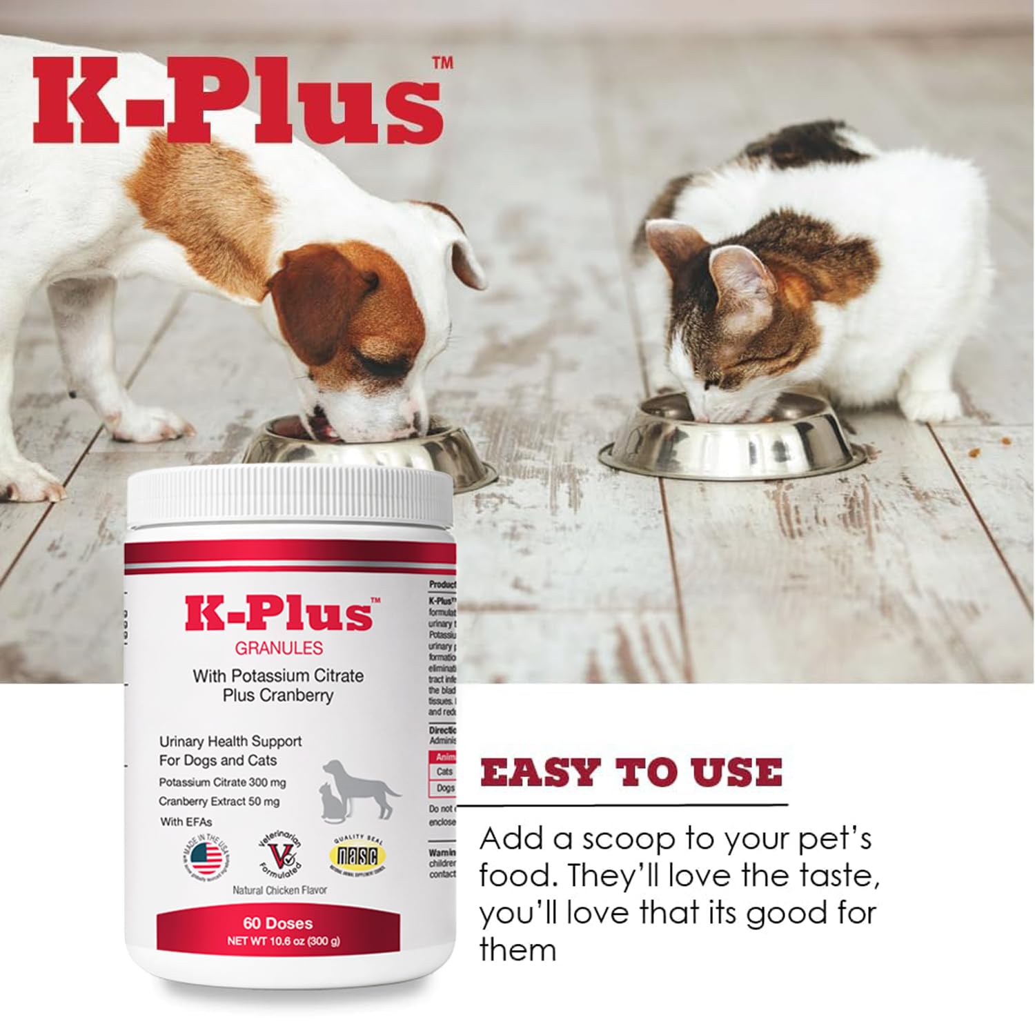 Pet Health Solutions K-Plus Doseur Facile: administration sans effort pour votre animal.