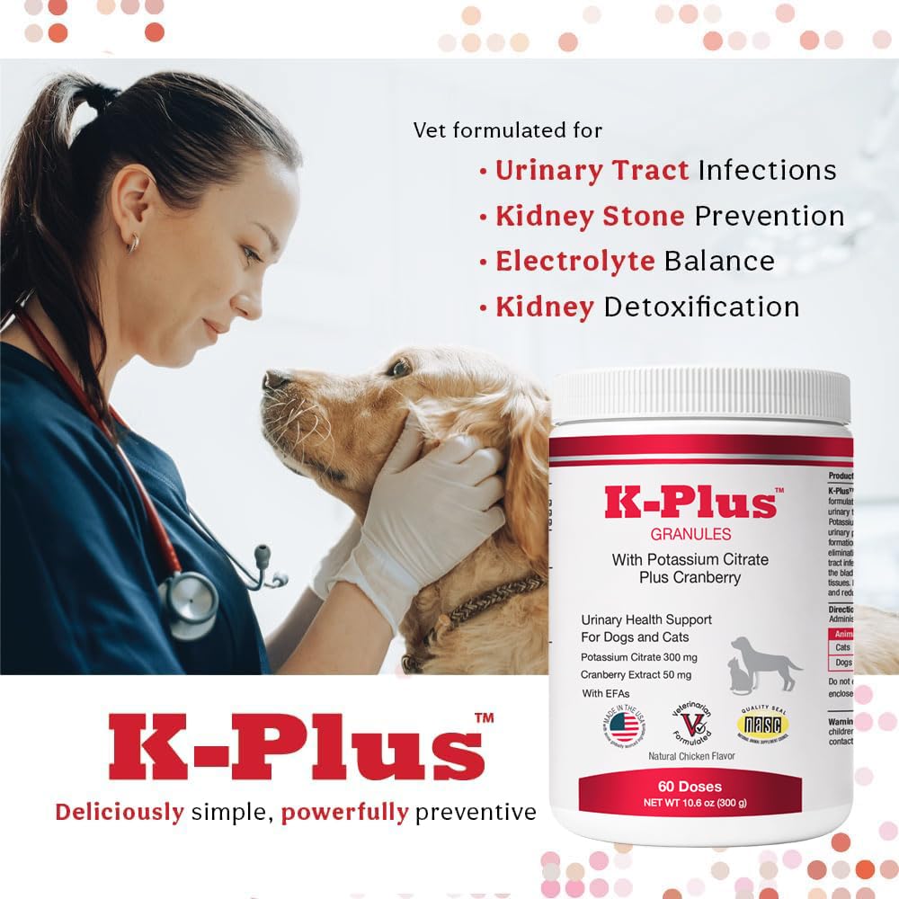 Pet Health Solutions K-Plus Soutien Urinaire: potentiellement utile pour la sante urinaire.