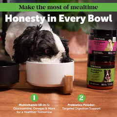 Pet Honesty bentonite citrouille poudre, apport minéral et soutien digestif.