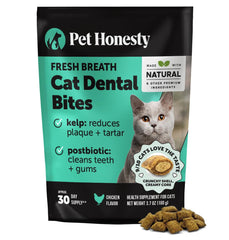 Bouchées dentaires Pet Honesty pour chats – emballage clair et pratique