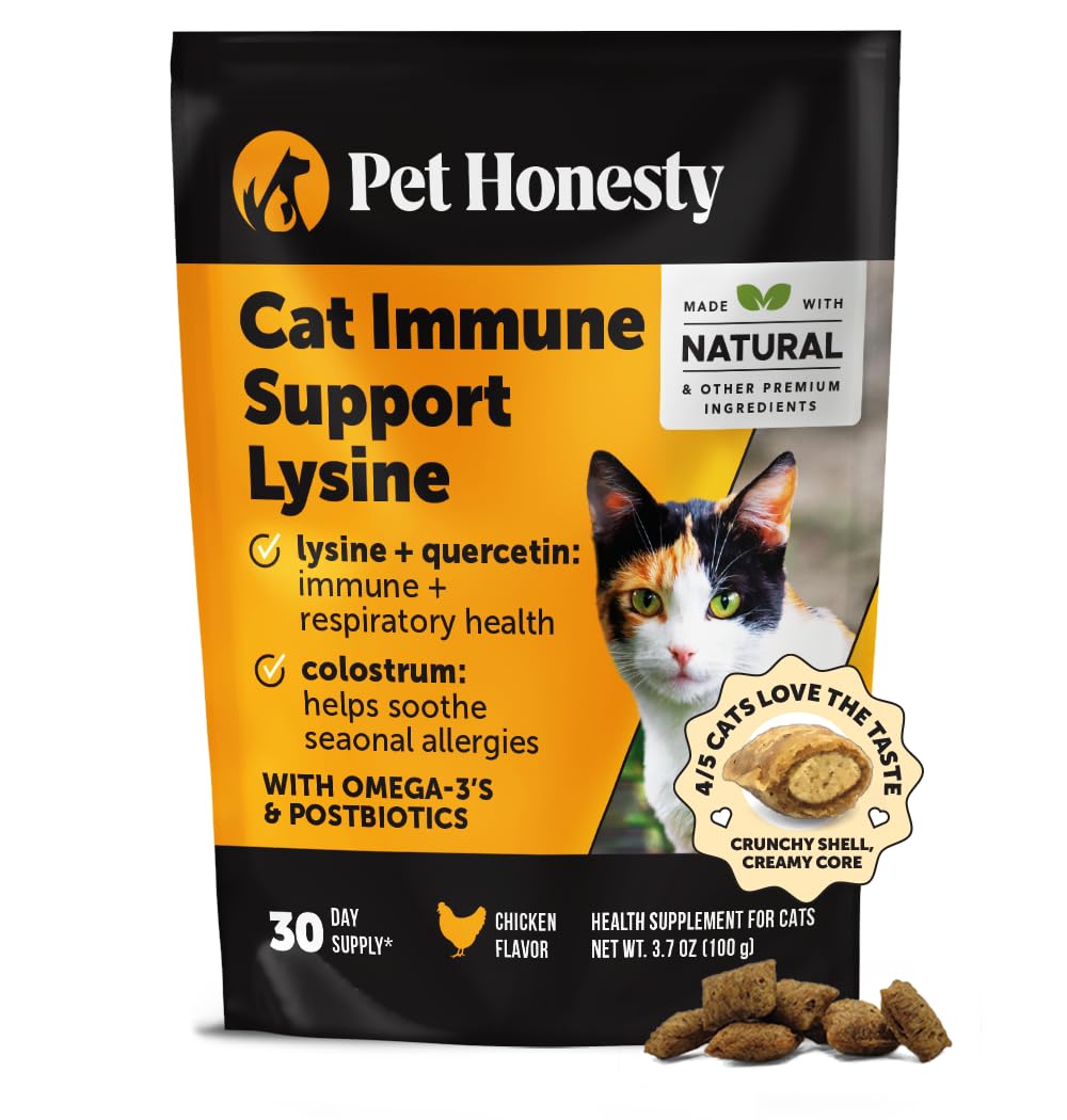 Pet Honesty Cat Lysine Immunité – emballage pratique et écologique.