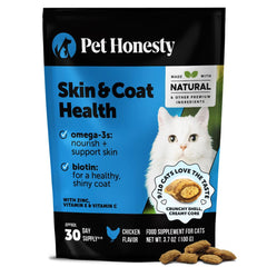 Pet Honesty Chat Santé Peau gommes croquantes et crème pour un pelage doux