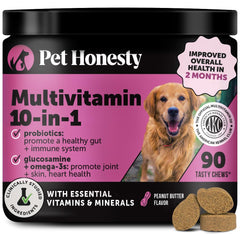 Friandises Pet Honesty 10-en-1 pour chien avec goût apprécié et soutien global