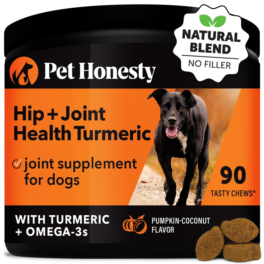 Pet Honest hip-joint curcuma bouchées : soutien quotidien à la mobilité.