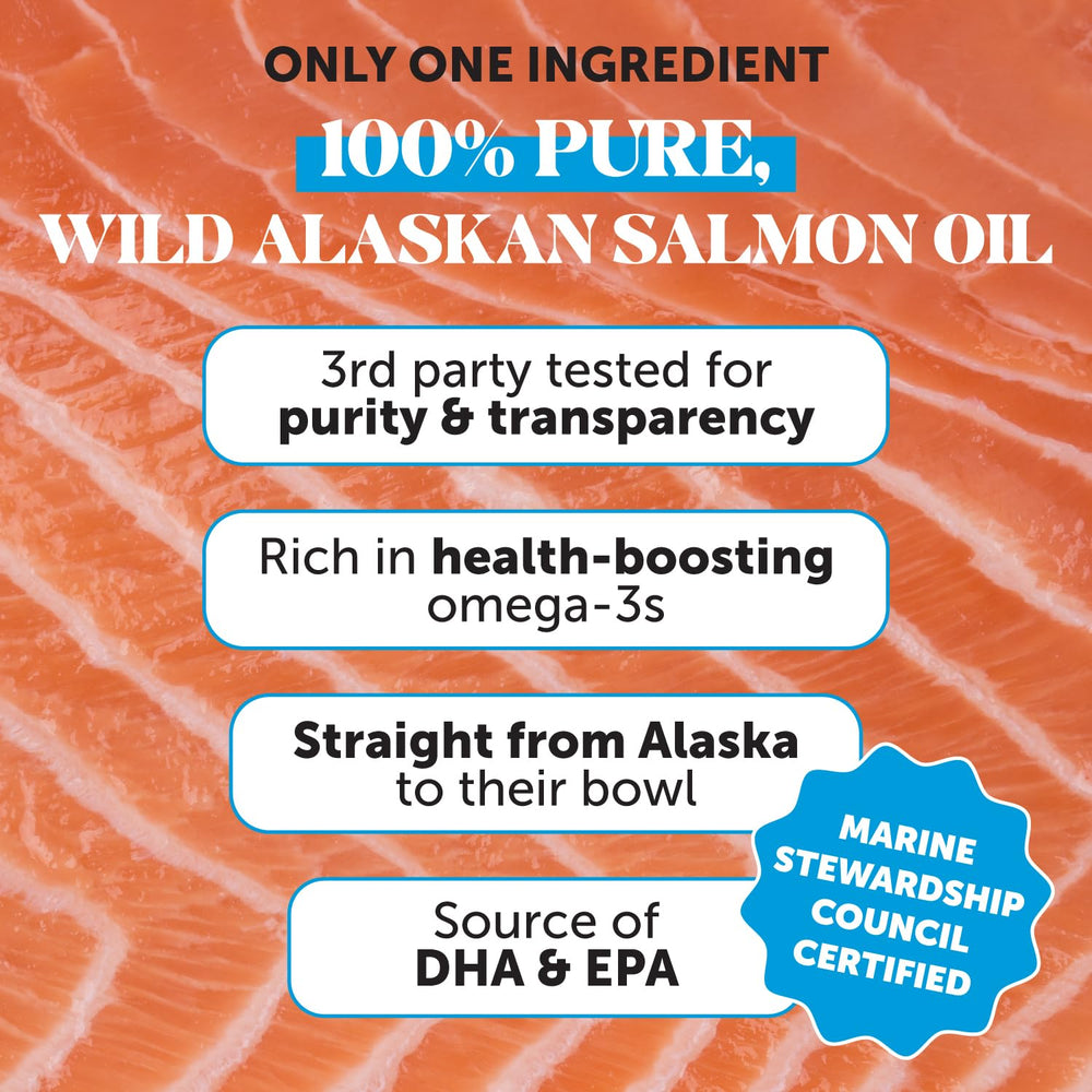 Pelage brillant grâce à l’huile saumon Pet Honesty d’Alaska.