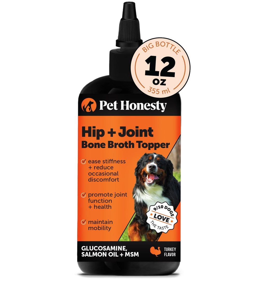Pet Honesty huile saumon articulations, soutien potentiel à la mobilité lors des promenades.