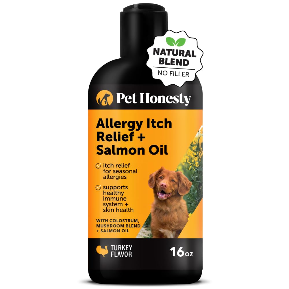 Pet Honesty huile saumon pour chien - bouteille prête, riche en oméga pour la peau.