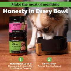 Pet Honesty levure hydrolysée bentonite : fibres et minéraux complémentaires.