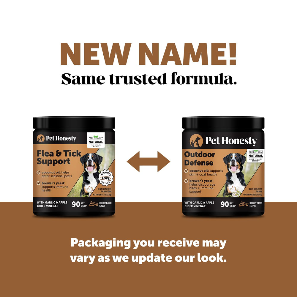 Comprimés naturels Outdoor Defense sans produits agressifs pour chiens.