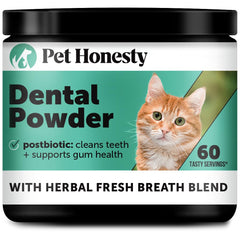Pet Honesty Poudre Dentaire Chat – haleine fraîche et utilisation quotidienne.