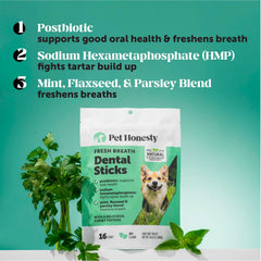 Pet Honesty – texture ridée des sticks, aide au nettoyage des dents.