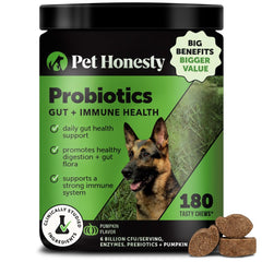 Pet Honesty: probiotiques chien 6 milliards CFU pour soutien digestif potentiel