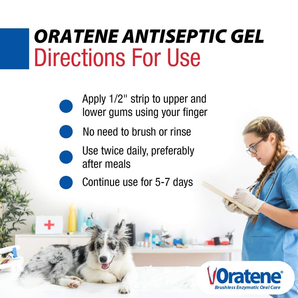 Goût légèrement sucré du gel Oratene favorisant l’acceptation par l’animal.