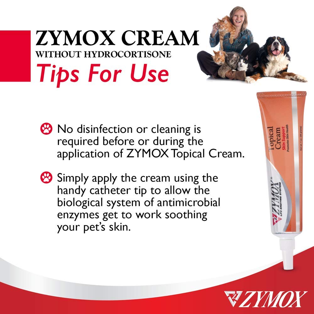 ZYMOX crème topique favorise une routine de soin pratique et sans alcool.