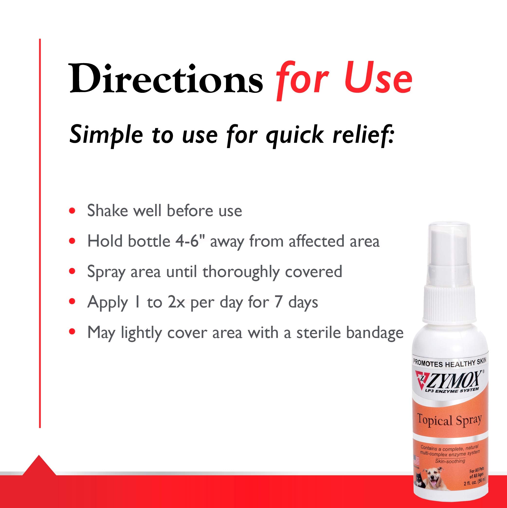 Zymox usage pratique lors de déplacements, soin rapide et efficace.