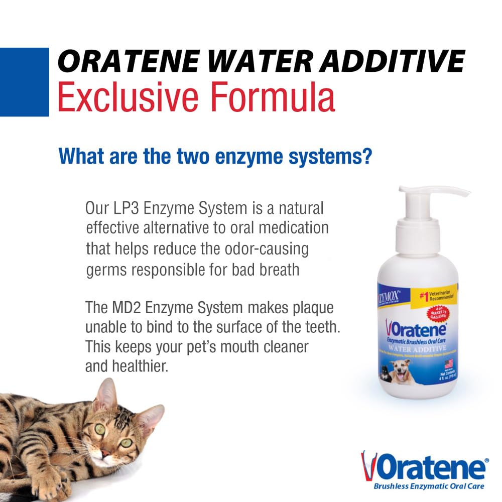 Zymox Oratene Pet King Brands – action anti-plaque possible grâce à la solution enzymatique.