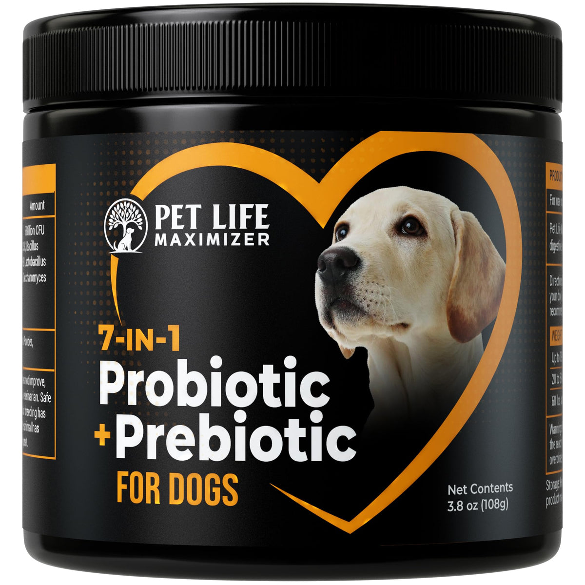 Flacon Pet Life Maximizer 7-en-1 pour chien, administration facilitée.