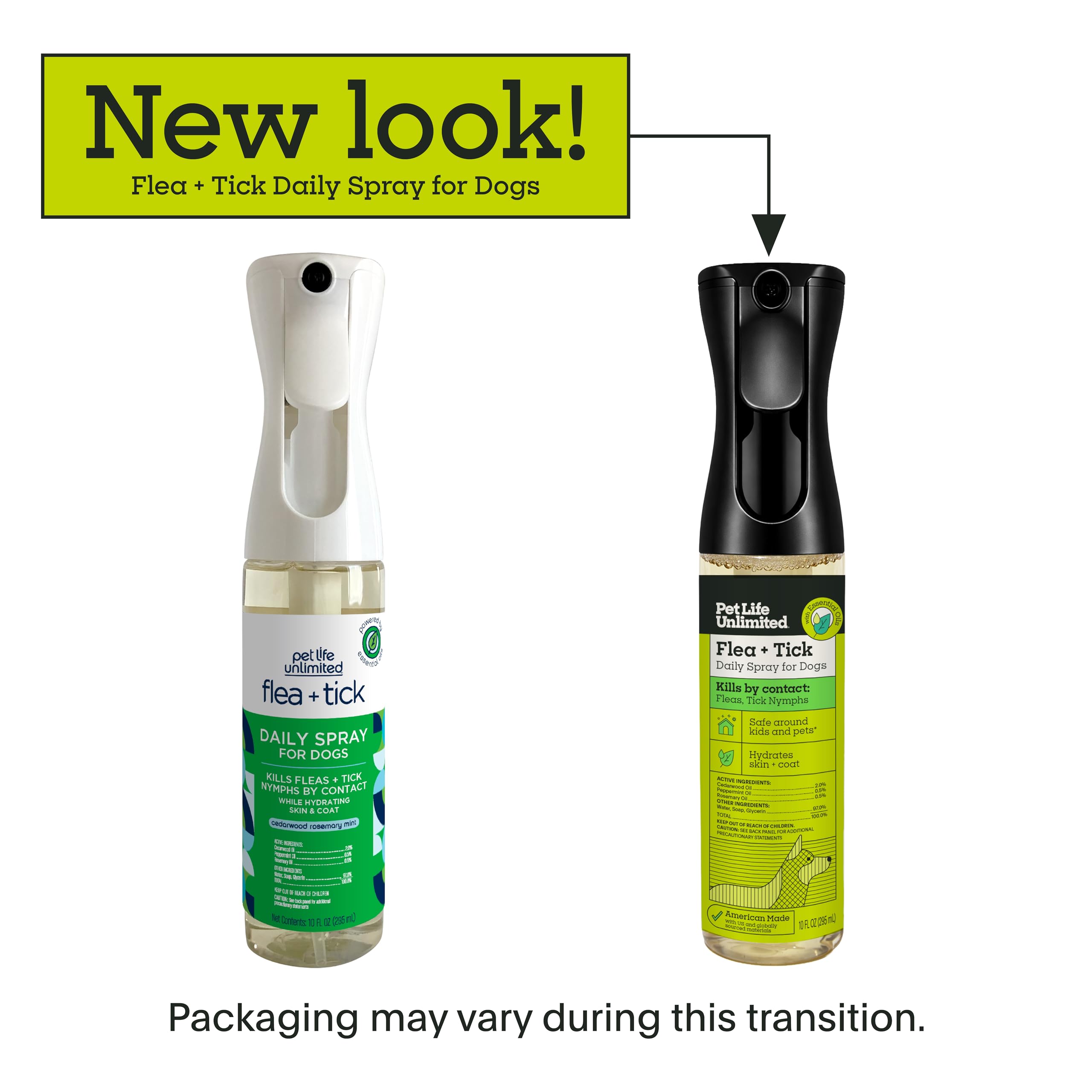 Pet Life Unlimited, brume fine naturelle qui repousse les nuisibles.
