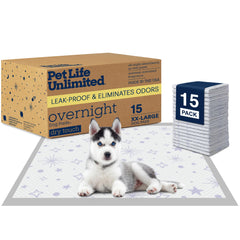 Tapis-pipi XXL Pet Life Unlimited, absorption nocturne pour chiots et chiens.