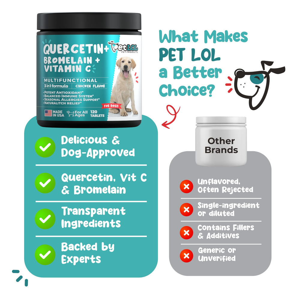 PET LOL pack 120 comprimés, solution pratique pour chiens.