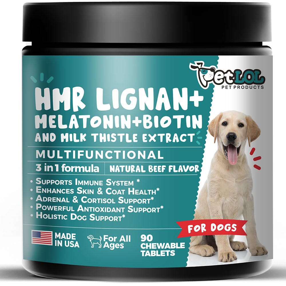 PET LOL HMR lignane: comprimé à mâcher au boeuf naturel pour chien.