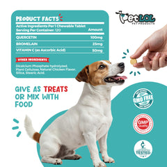 PET LOL Quercétine et Bromélaïne, peau saine et confort cutané.