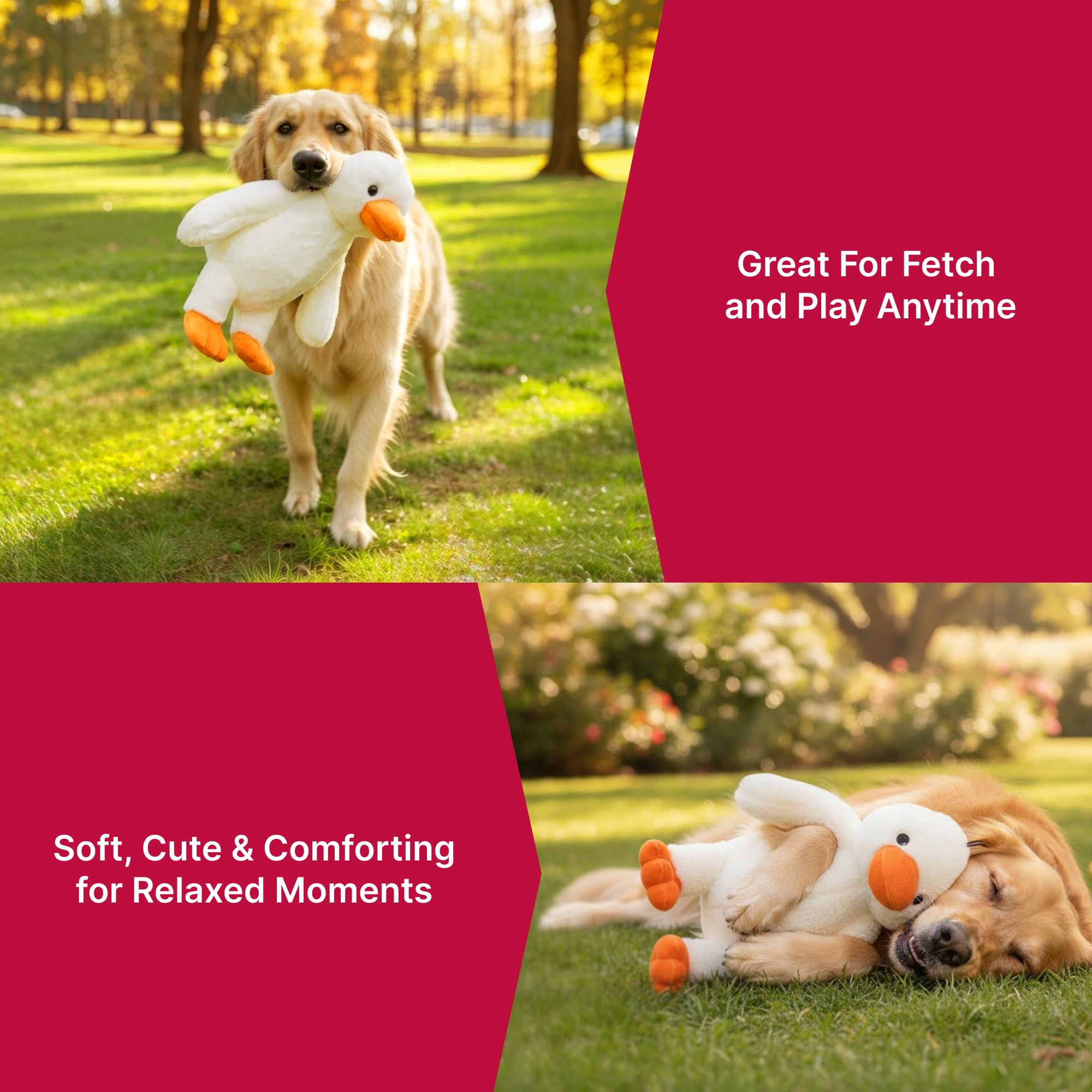 Texture peluche douce mais robuste, Pet Lou pour câlins et jeux.