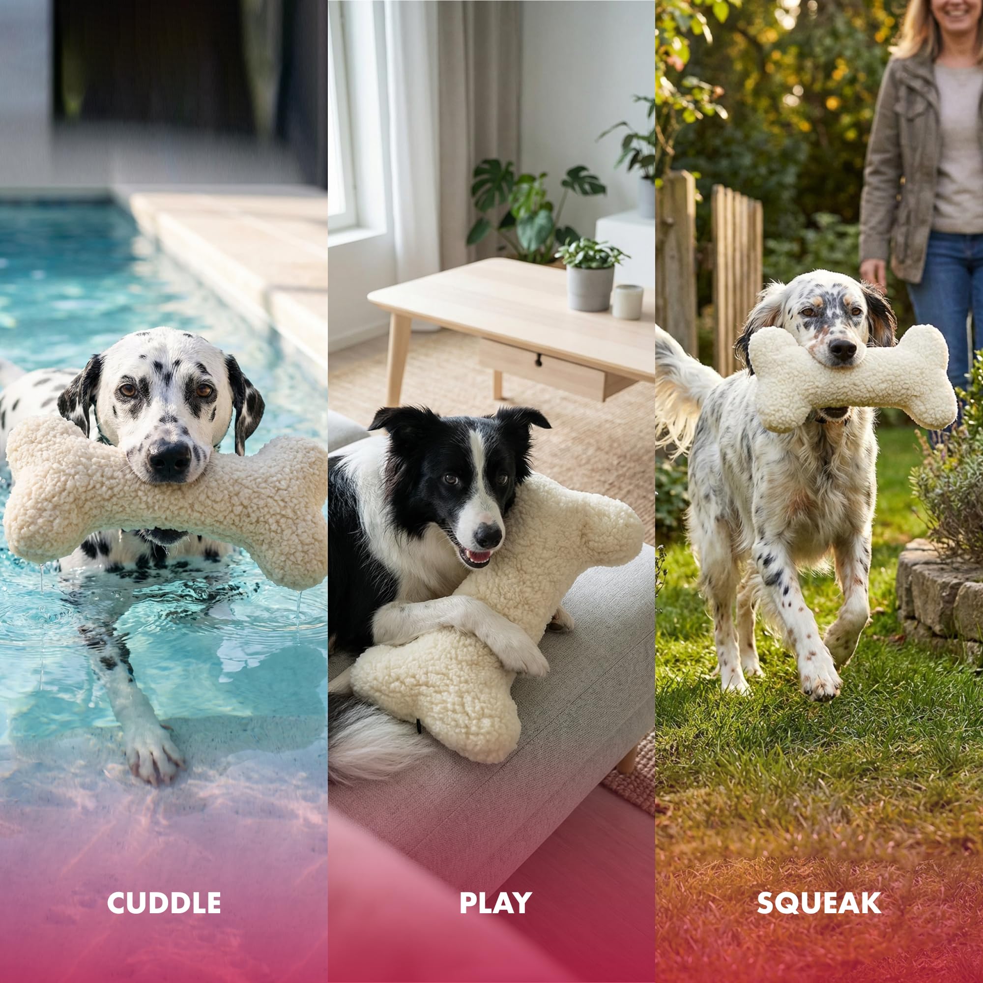 Jouet Pet Lou intérieur crinkle pour bruit stimulant pendant le jeu.