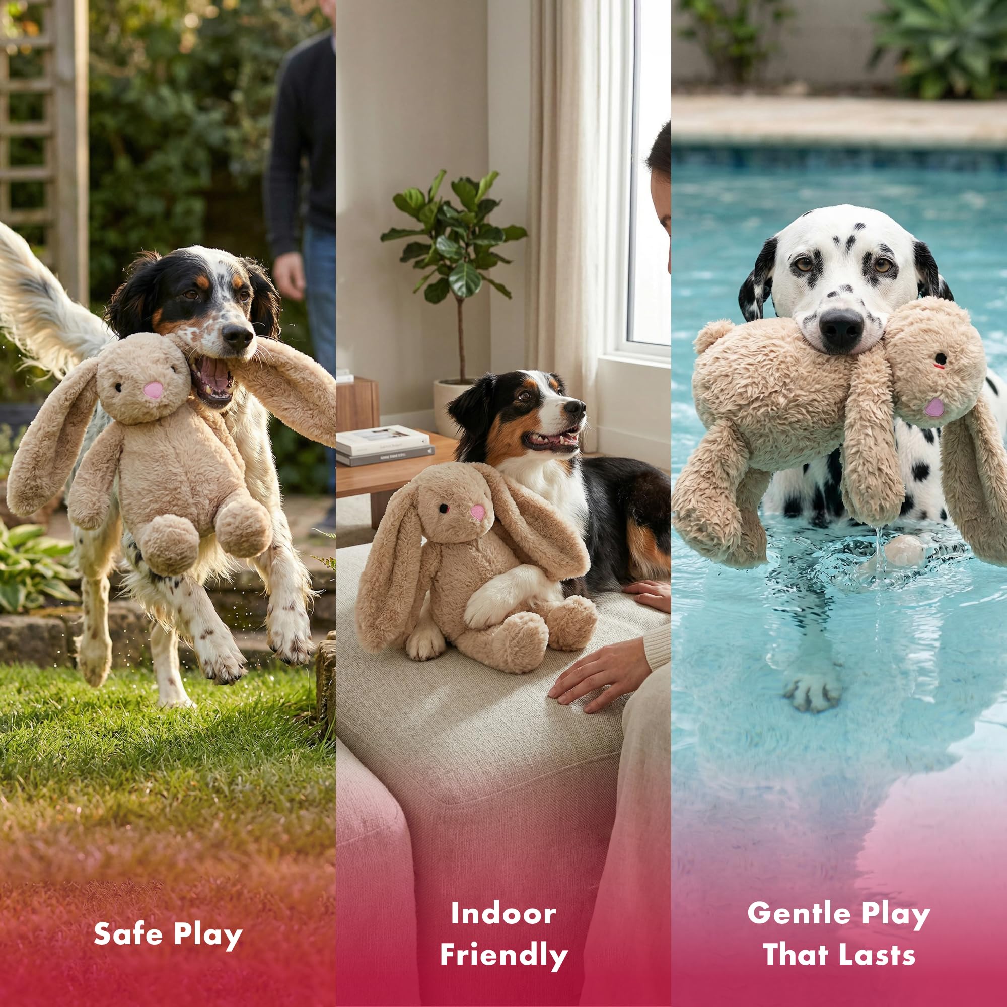 Jouet interactif Pet Lou lapin pour jeux et roulades.