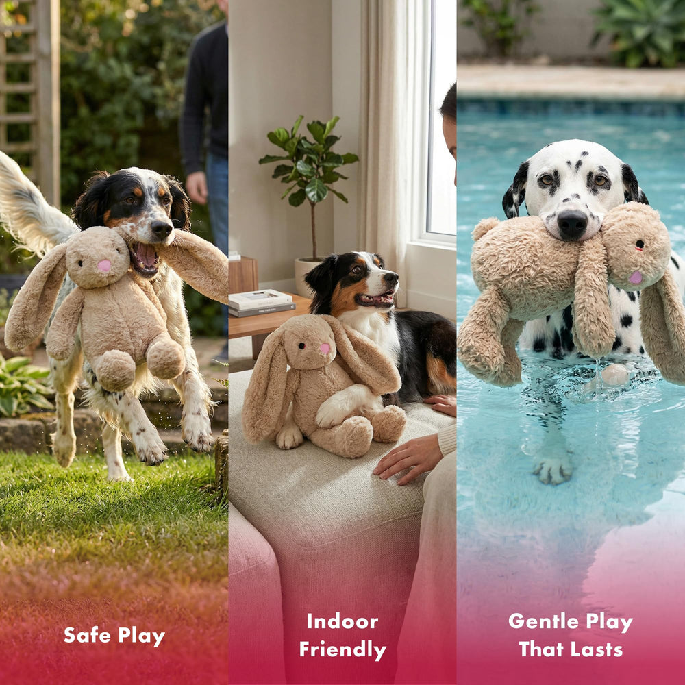 Jouet interactif Pet Lou lapin pour jeux et roulades.
