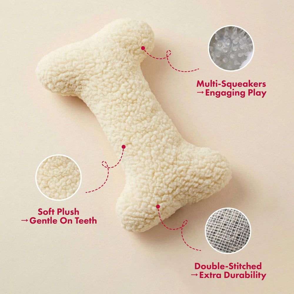 Jouet Pet Lou os de 16 pouces durable pour mastication prolongée.