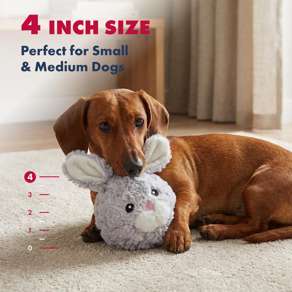 Texture peluche douce et durable Pet Lou pour jeux répétés et mâchonnage léger.