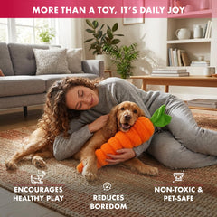 Pet Lou peluche-feuilles bruit papier froissé, sons attrayants pour le jeu.