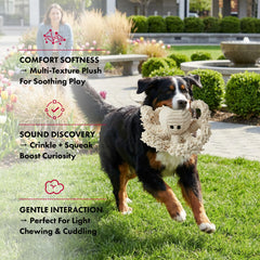Peluche poulpe Pet Lou textures naturelles pour stimulation.