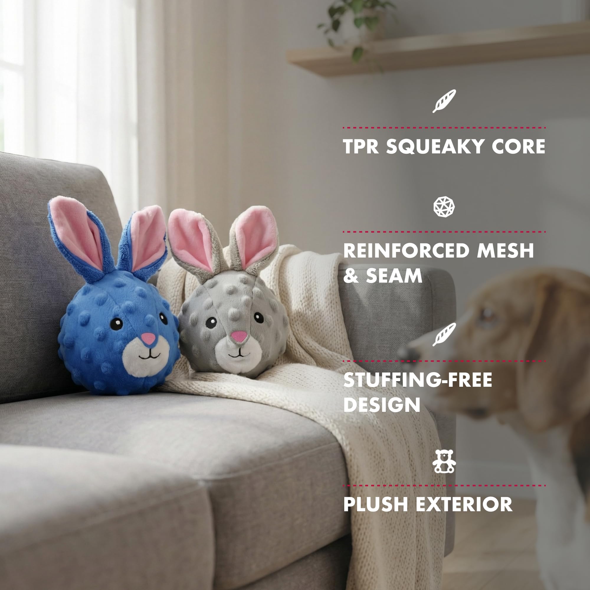 Pet Lou sans bourrage – nettoyage facile après le jeu
