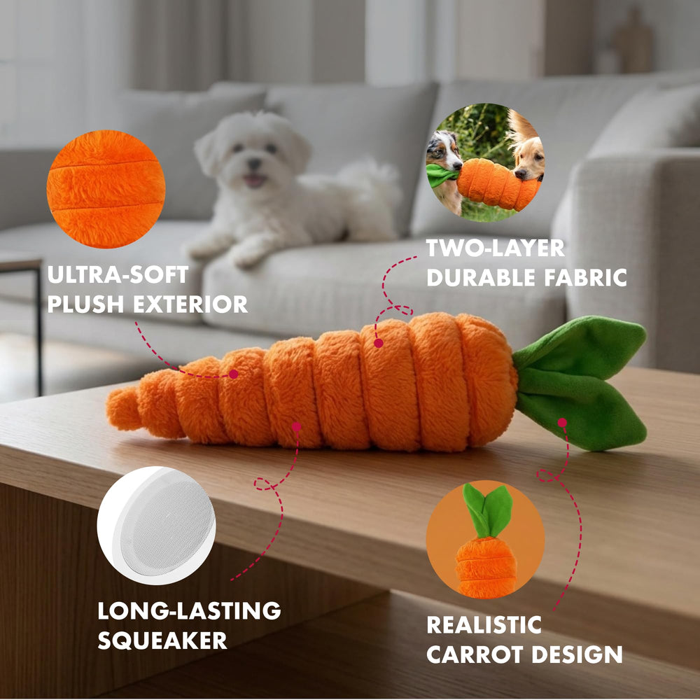 Pet Lou tissu renforcé, jouet durable pour des sessions intérieures.