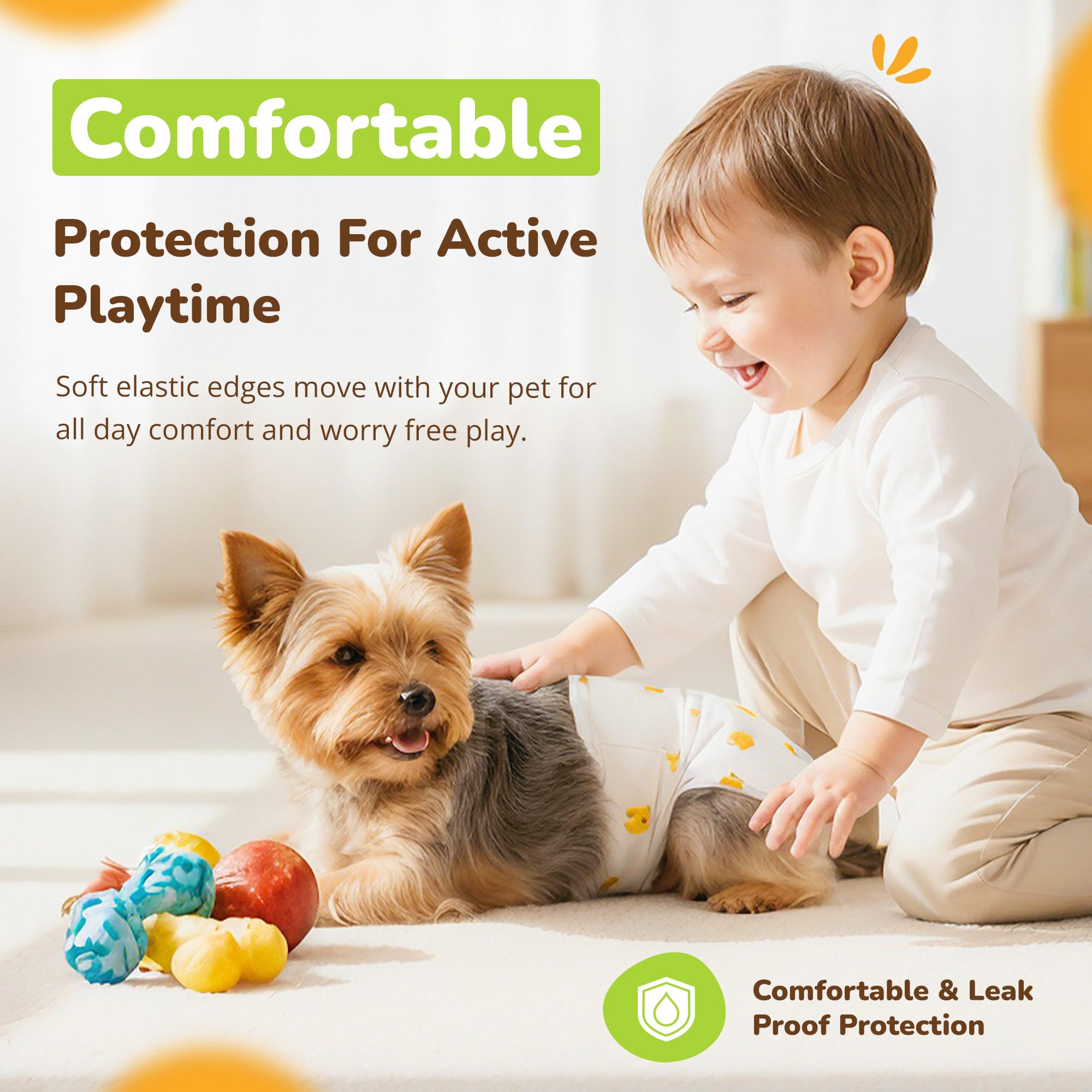 PET MAGASIN option jetable: couches pour chien femelle faciles à nettoyer.