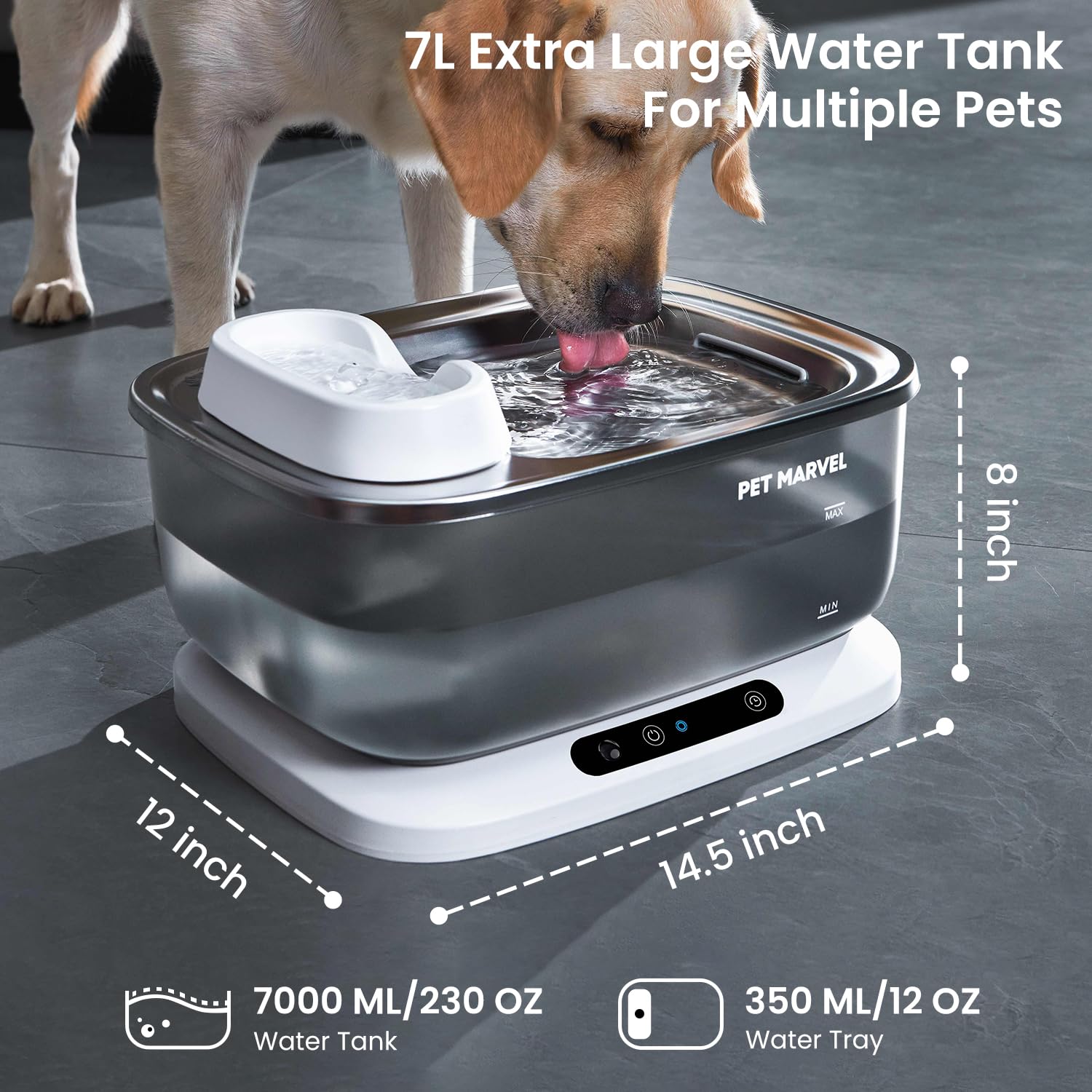 PET MARVEL filration triple, eau plus fraîche et pure