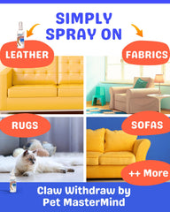 Pet MasterMind Protection Tissus Meubles — protège cuir et textiles sans taches.