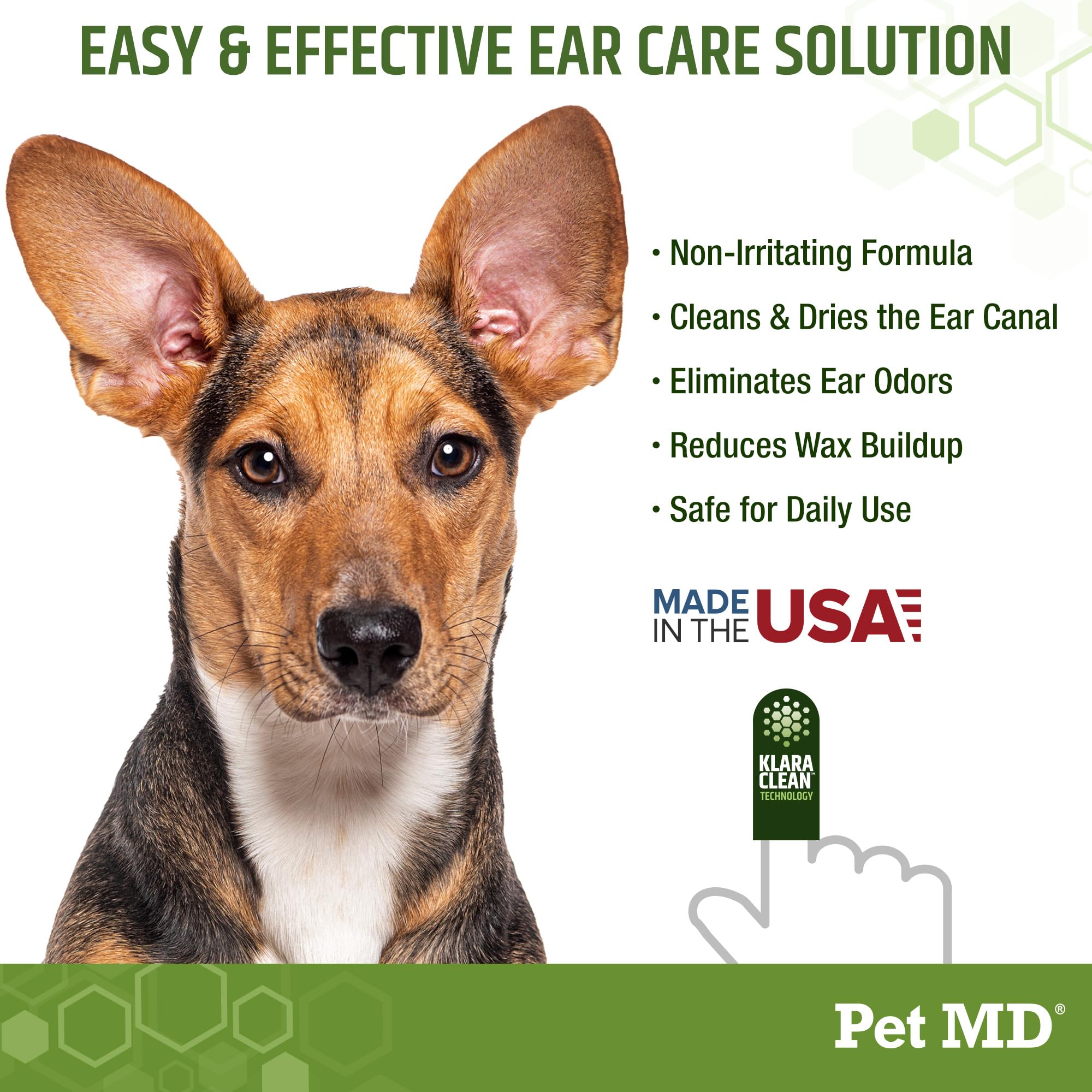 Pet MD aloé véra pour oreilles, soin apaisant et sans produits agressifs.
