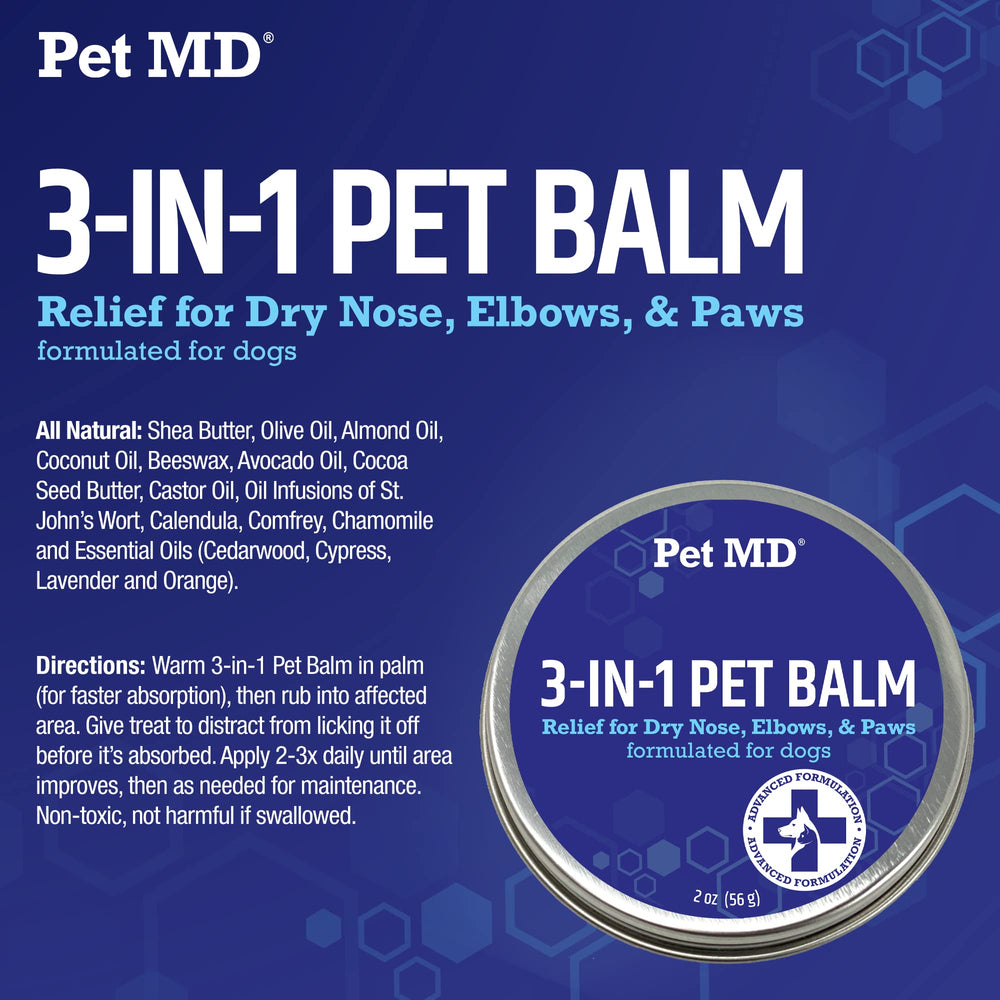 Baume Pet MD protection extérieure – soin quotidien des chiens.