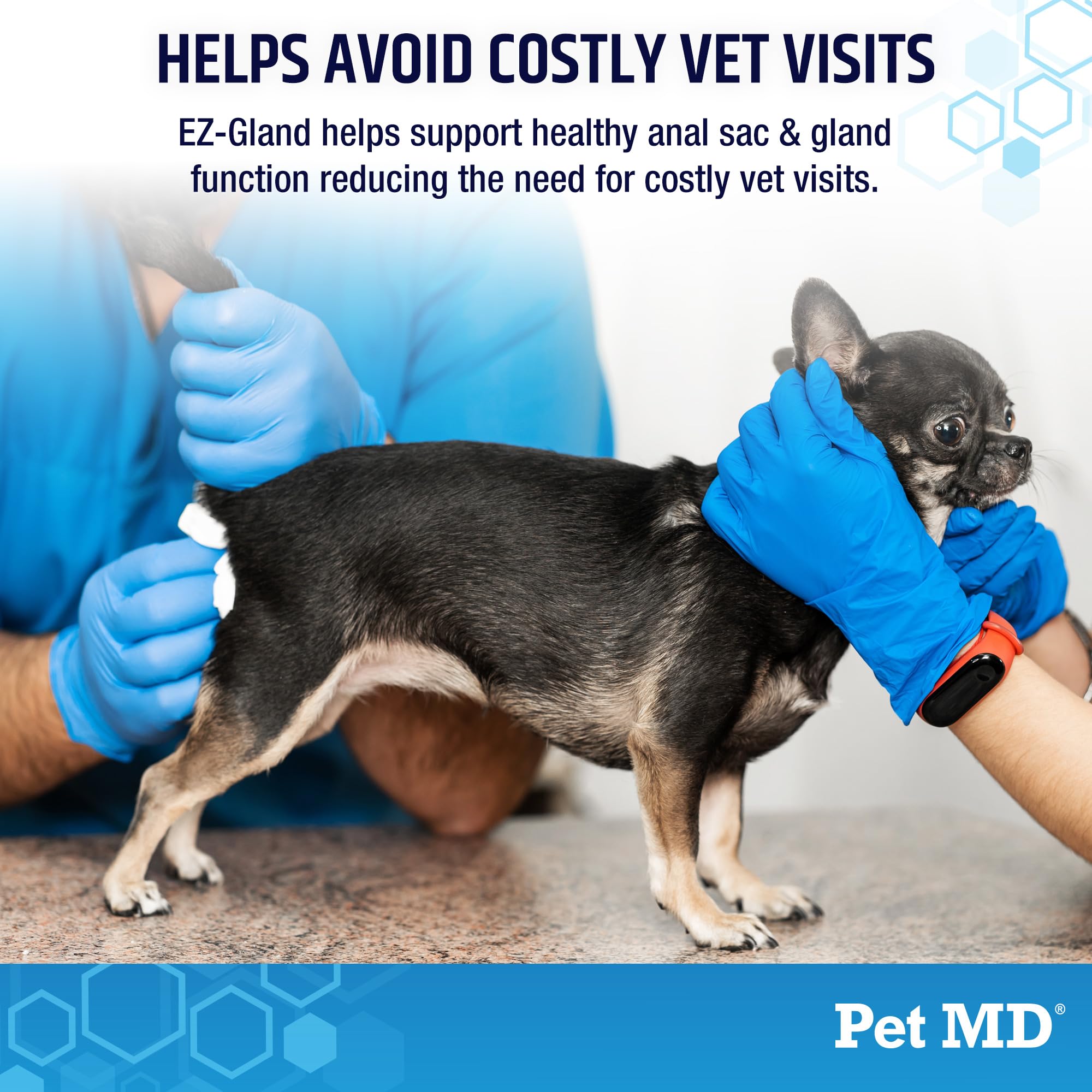 Pet MD EZ Gland, formule pratique et savoureuse, intégration facile dans la routine.
