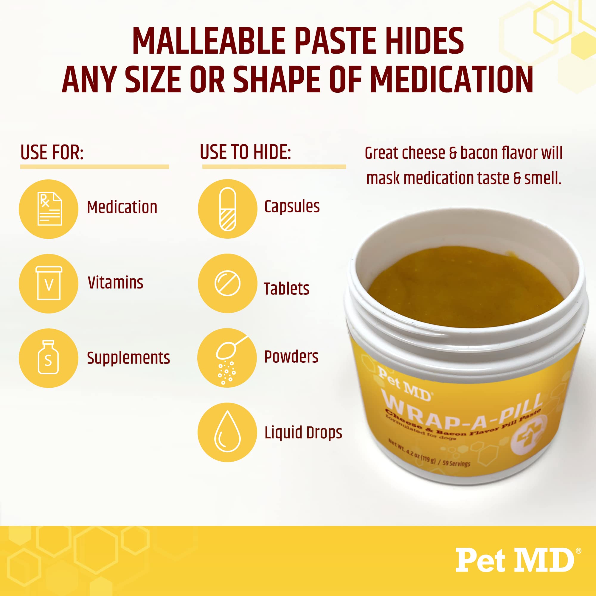 Pet MD prise pilule sans stress chien, rituel plus agréable.