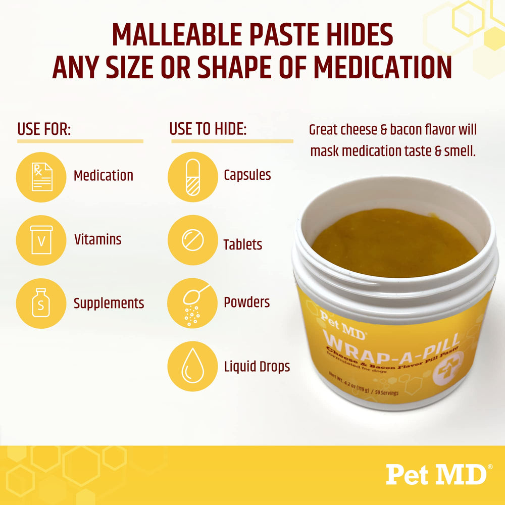 Pet MD prise pilule sans stress chien, rituel plus agréable.