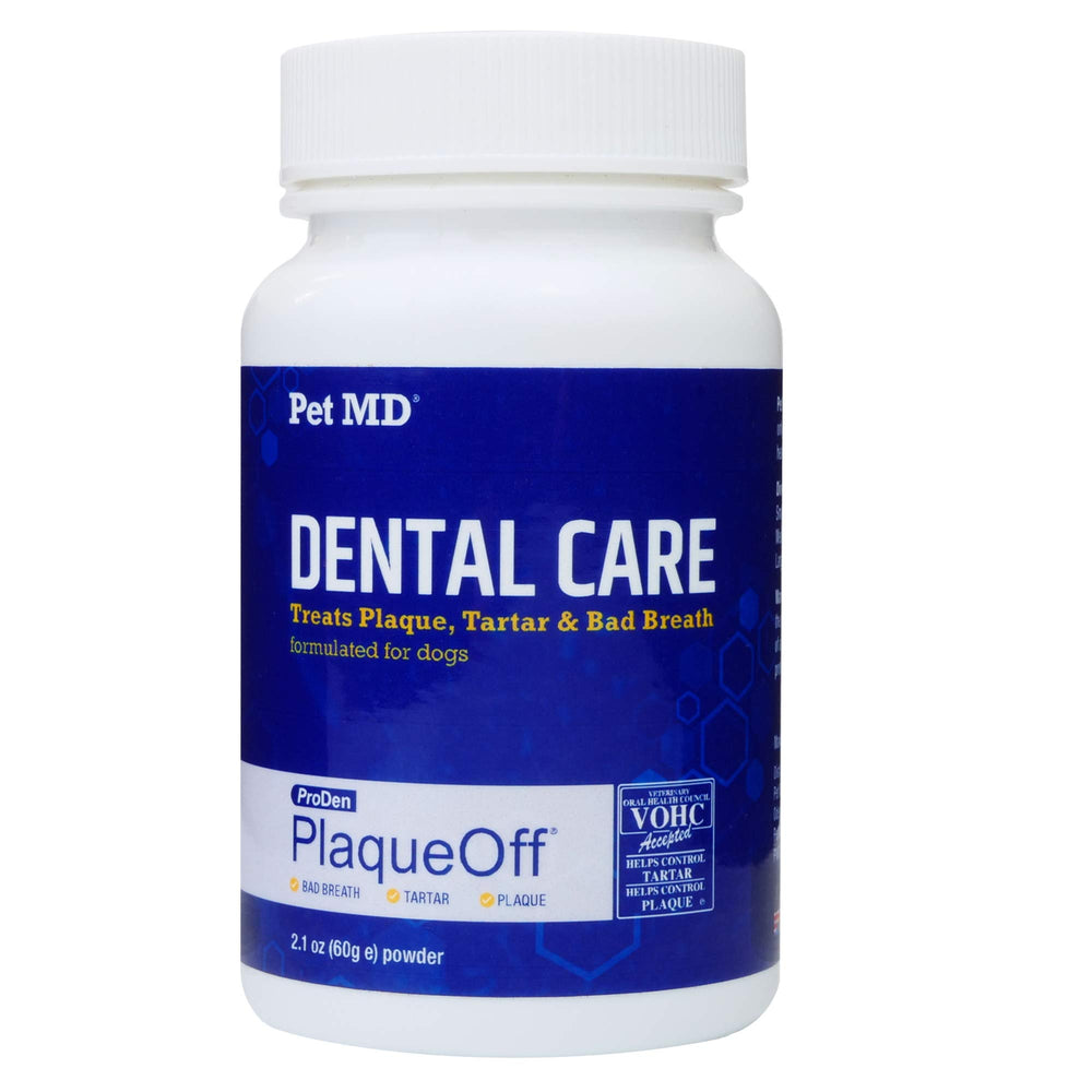 Pet MD Proden PlaqueOff poudre-dent-chien-tartre: aide potentielle à réduire le tartre et la plaque.