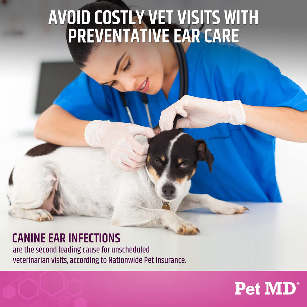 Pet MD Otic-Clean, parfum doux vanillé, rend le soin des oreilles plus agréable.