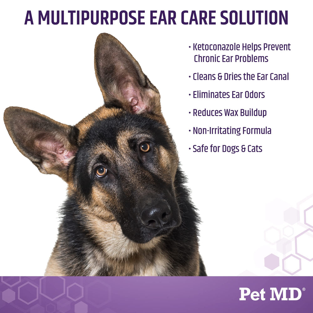 Pet MD Tris Flush - versement facile pour nettoyer l'oreille