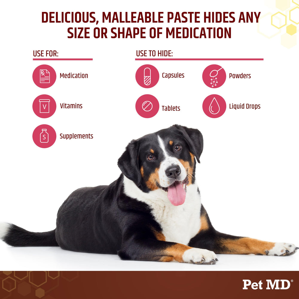 Pet MD Wrap-A-Pill, portion modulable pour envelopper le comprimé et encourager l’ingestion.