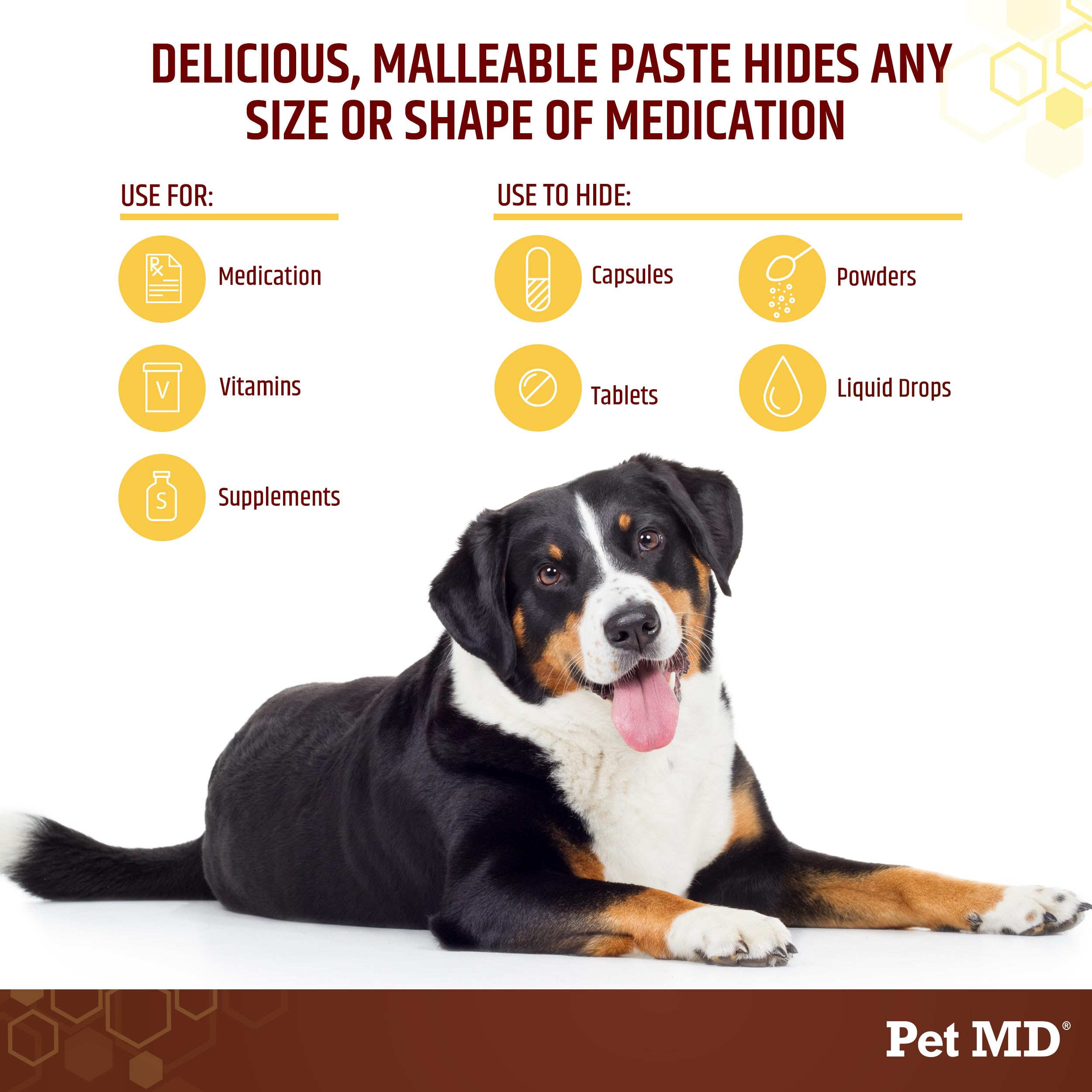 Pet MD Wrap-A-Pill : masque les pilules avec une poche savoureuse, pour une administration plus facile.