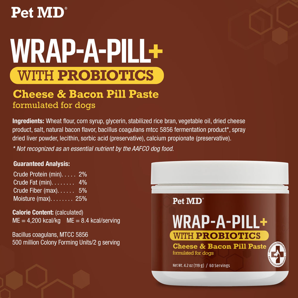 Pet MD Wrap-A-Pill : fabriqué aux États‑Unis pour une qualité locale et sûre.
